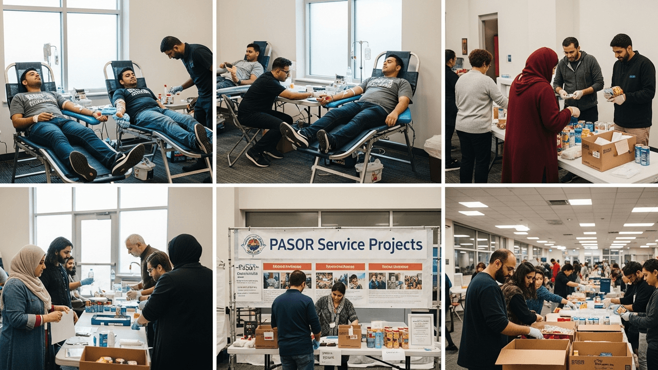 Blood Drives, Food Drives, and Beyond: PASOR's Service Projects